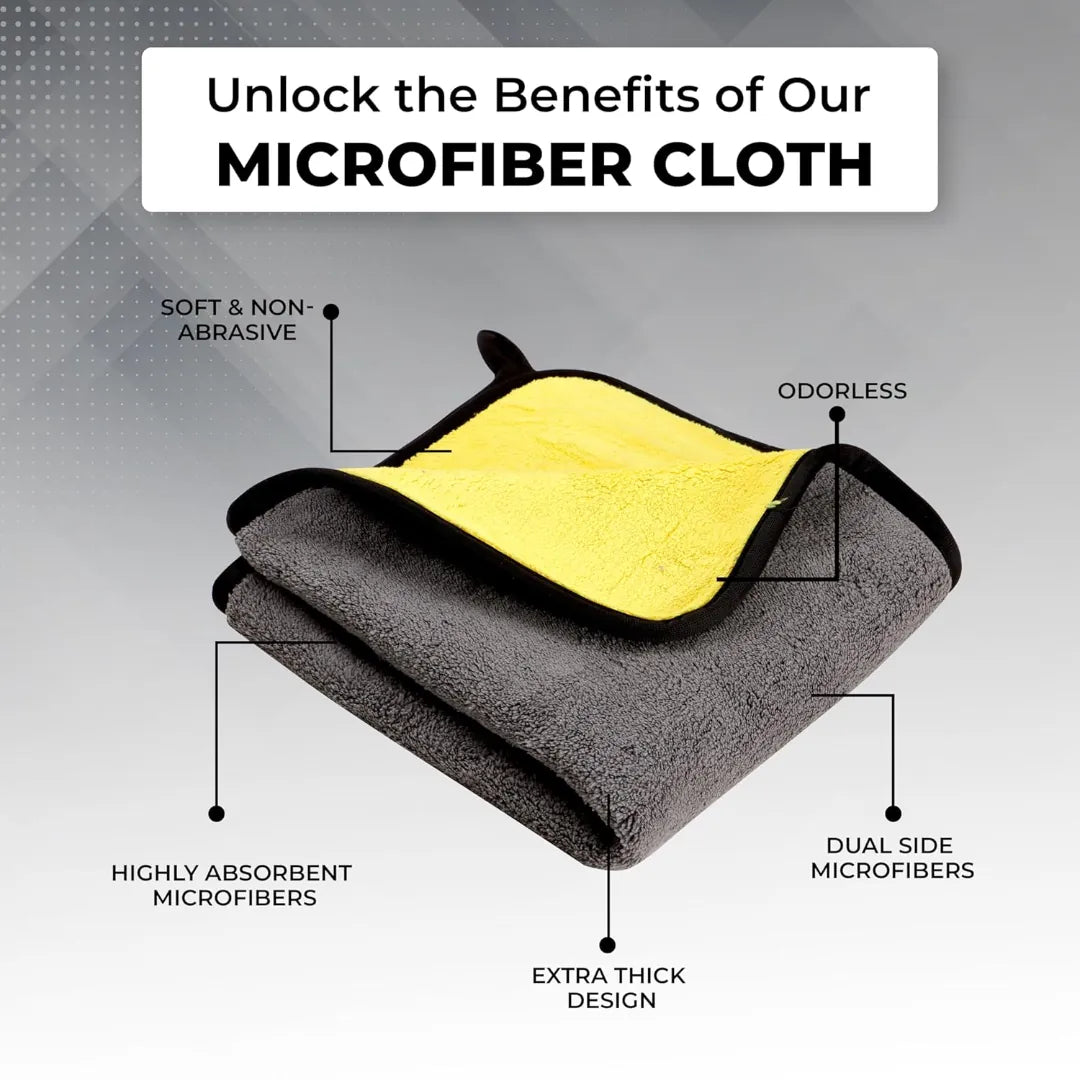 Solitude Microfiber Towel Cloth 40 x 40 cms, 400 GSM
