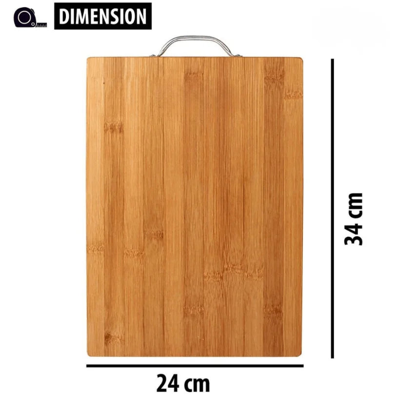 Extra Large Bamboo Chopping Board with Steel Handle