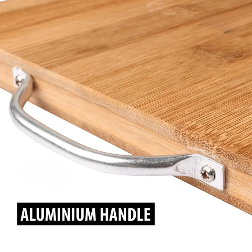 Extra Large Bamboo Chopping Board with Steel Handle