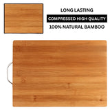 Extra Large Bamboo Chopping Board with Steel Handle