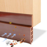 Silicone Door Sealing Strip | Strong Adhesive Weather Seal Brown