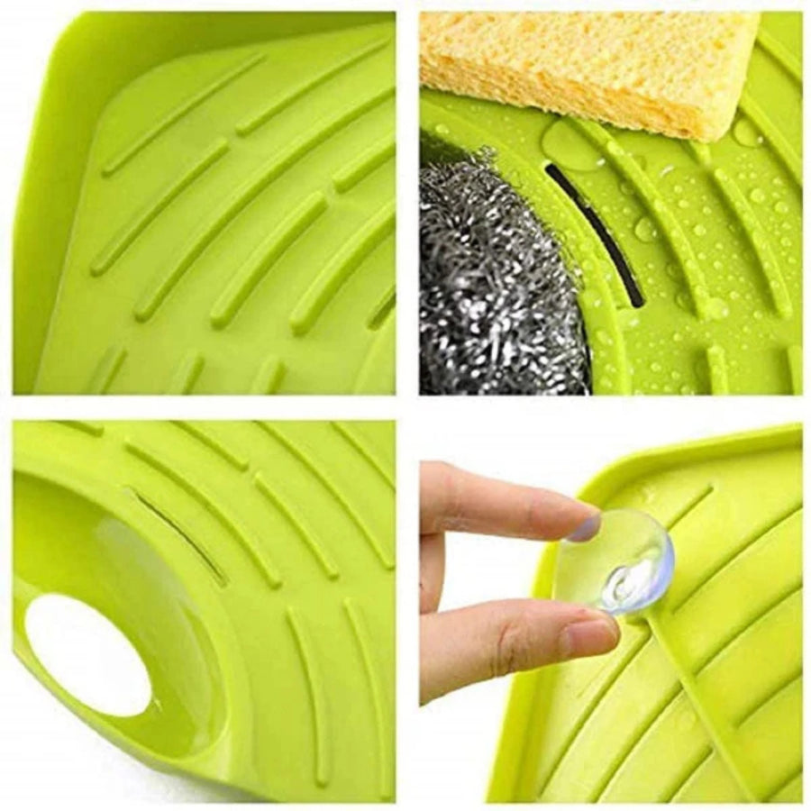 Corner Kitchen Sink Organizer with Self Draining Design and Towel Holder