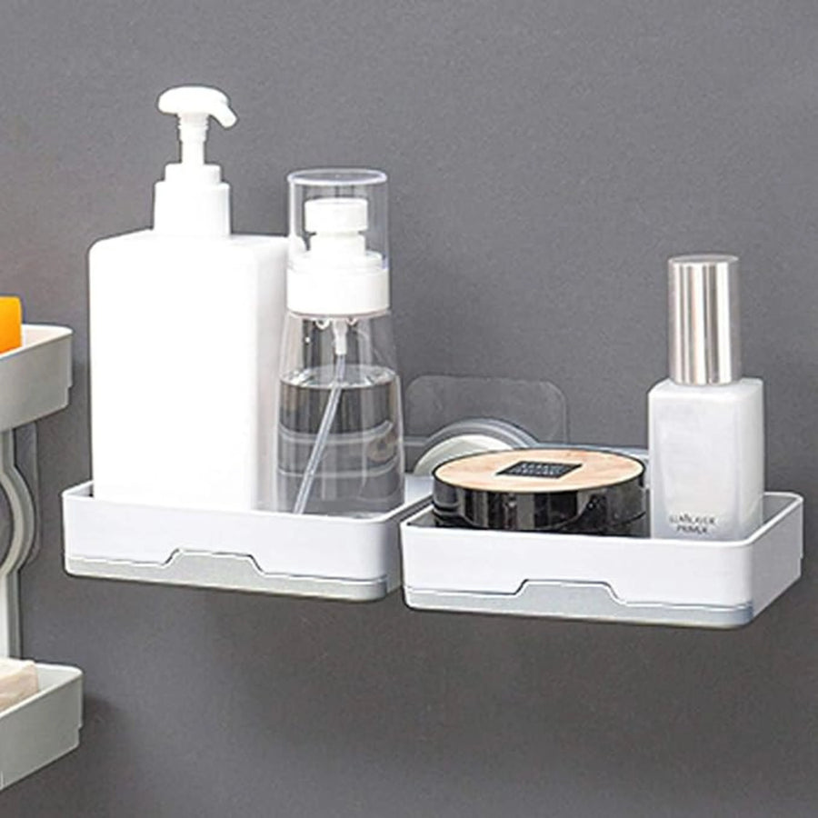 Double Layer Soap Dish with Drain Tray, No Drill