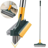 3-in-1 Bathroom Tile Cleaning Brush With Wiper