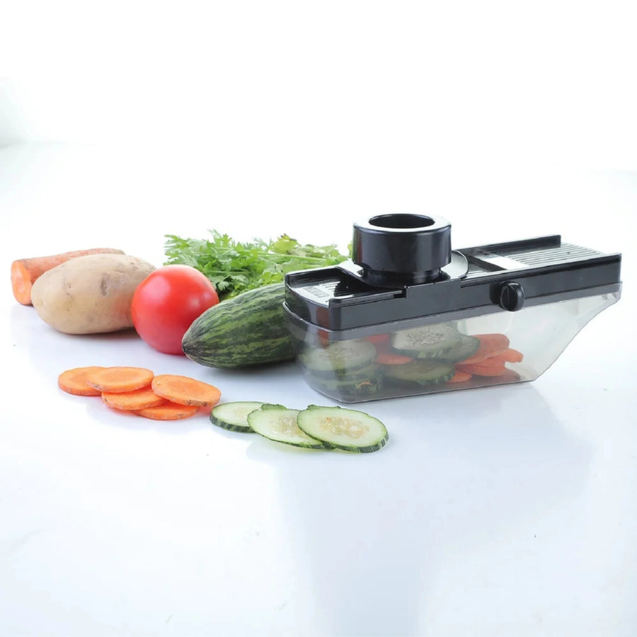 Vegetable Slicer Cutter with Storage Container Stainless Steel Blade