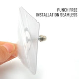 Heavy Duty Self-Adhesive Screw Hooks (Pack of 10)