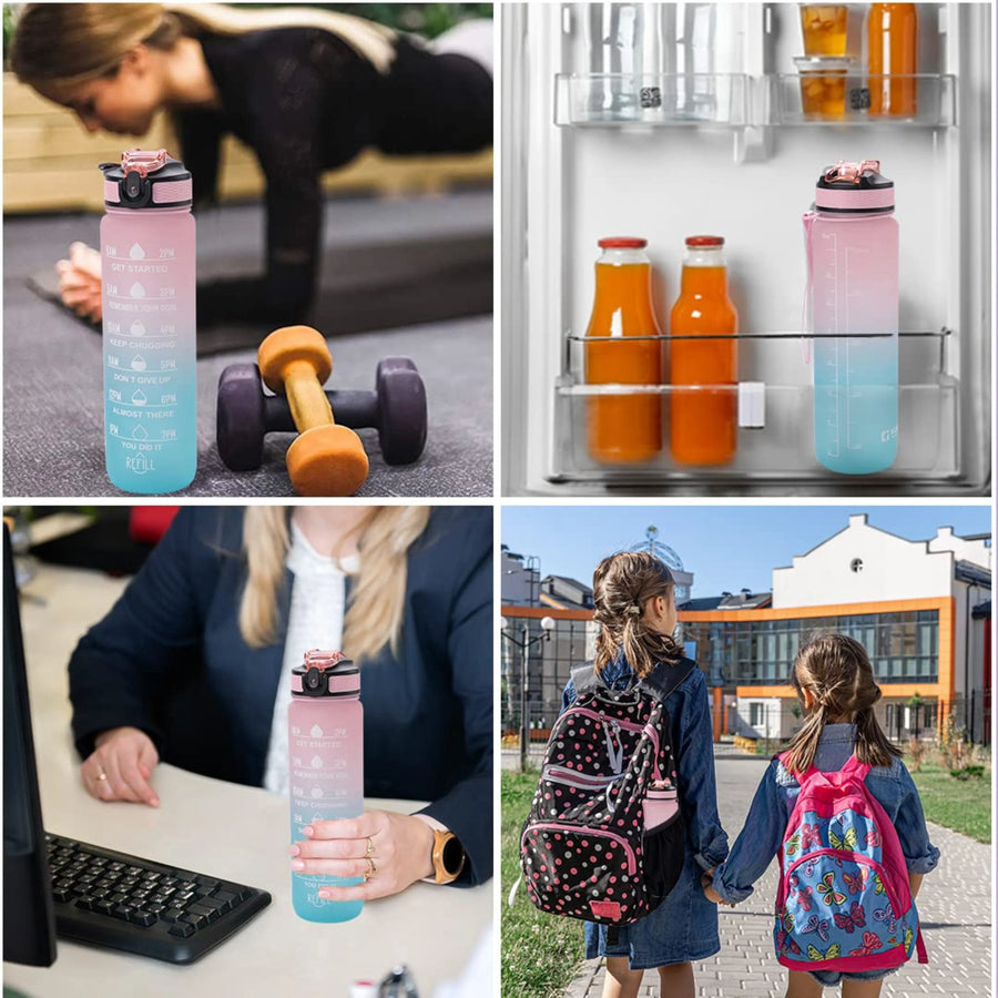 Motivational Water Bottle (Set of 3)