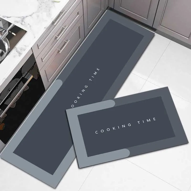 4-Layer Anti-Slip Kitchen Floor Mat Set (2 Pieces)