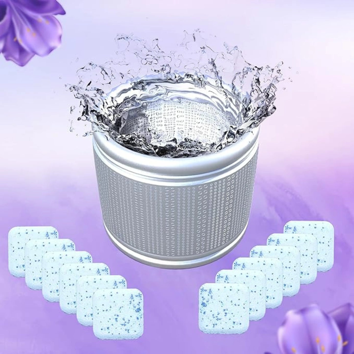 Lavender Scented Washing Machine Descaler Tablets - Pack of 12