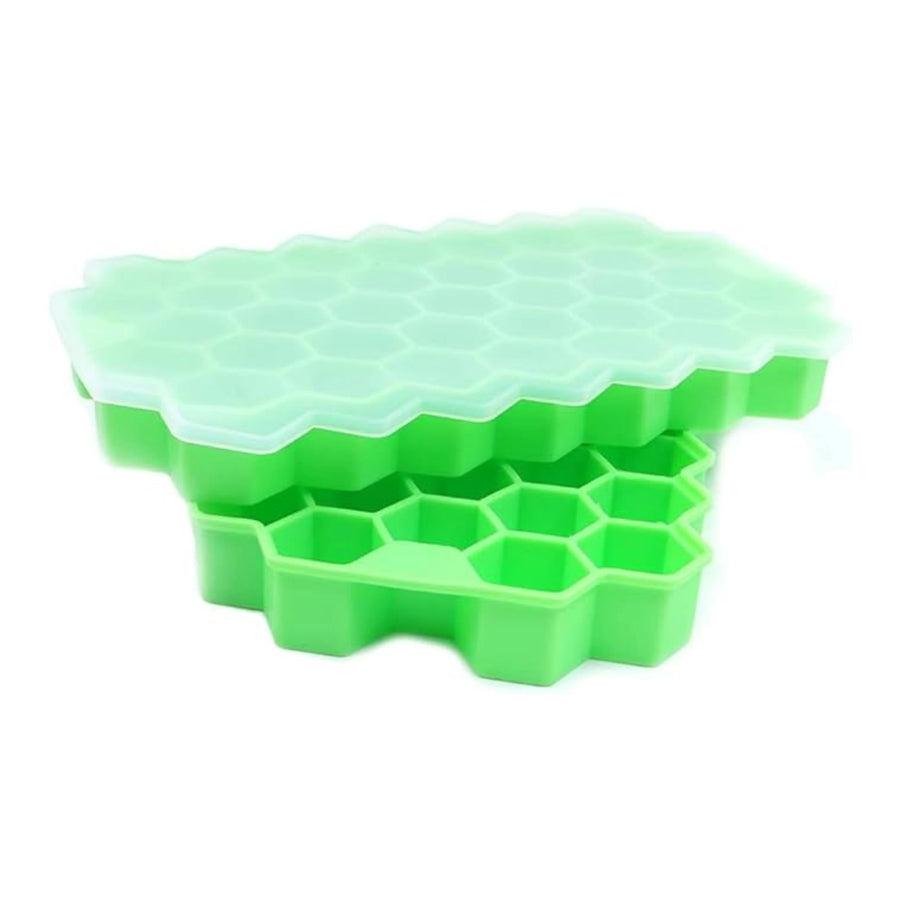 Silicone Honeycomb Ice Cube Tray With Lid