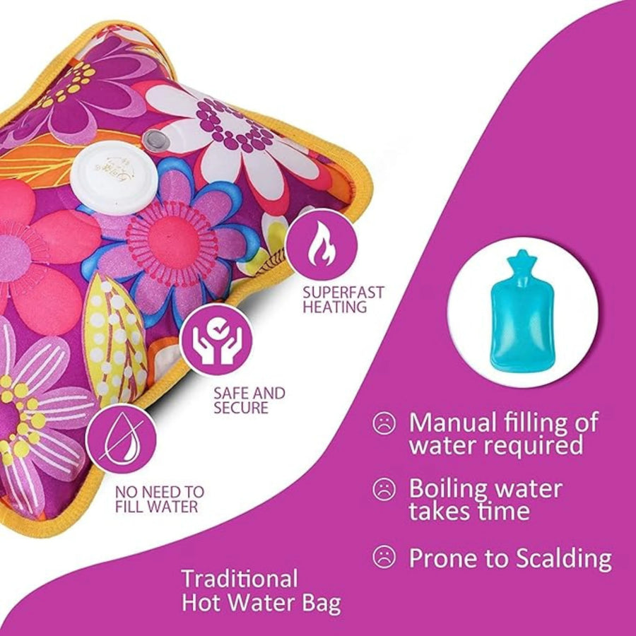 Electric Hot Water Bag, Fast Rechargeable Heating Pad