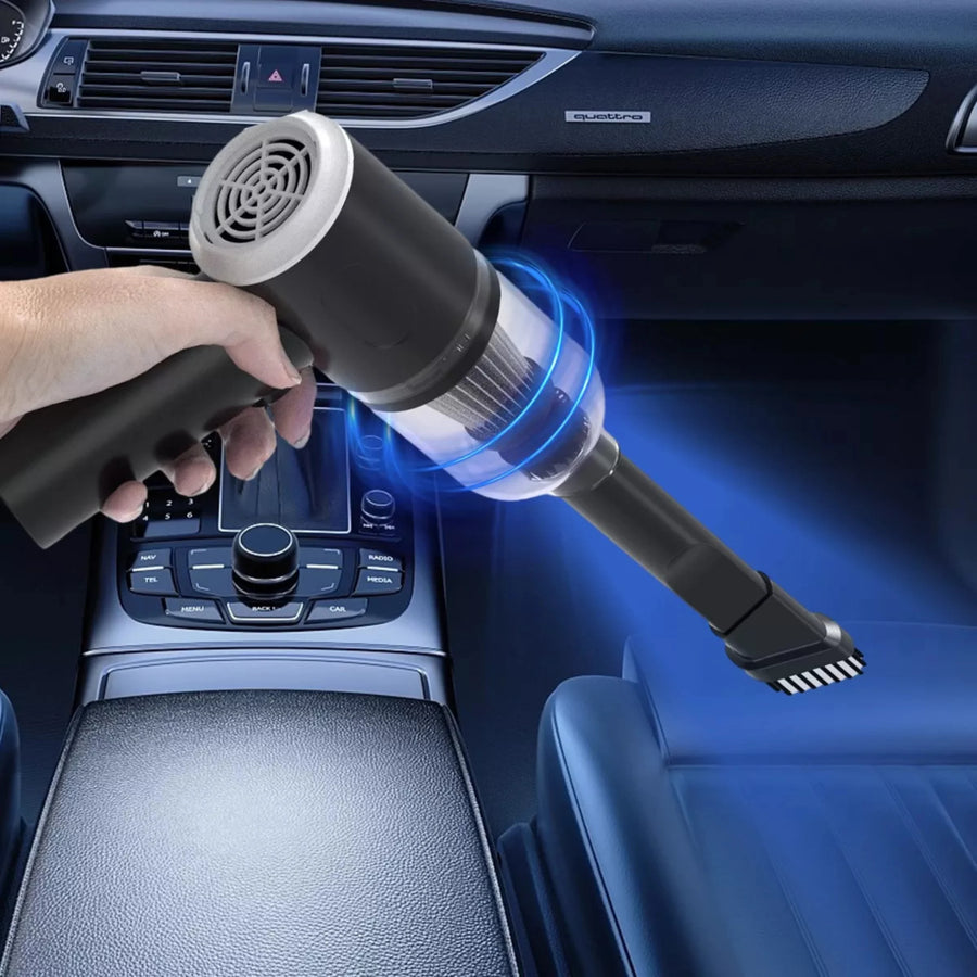 3-in-1 Car Vacuum Cleaner with Blower and Suction