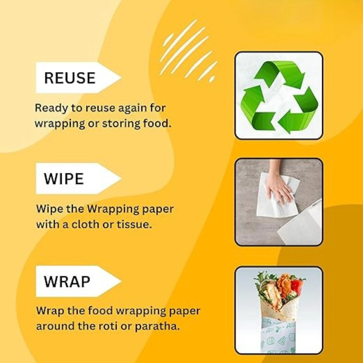 50 Meters Food Wrapping Paper Roll