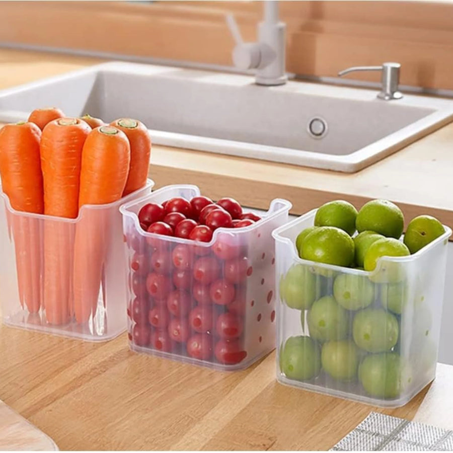 Refrigerator Storage Containers (Pack of 6)