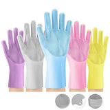 Magic Silicone Cleaning Gloves With Bristles