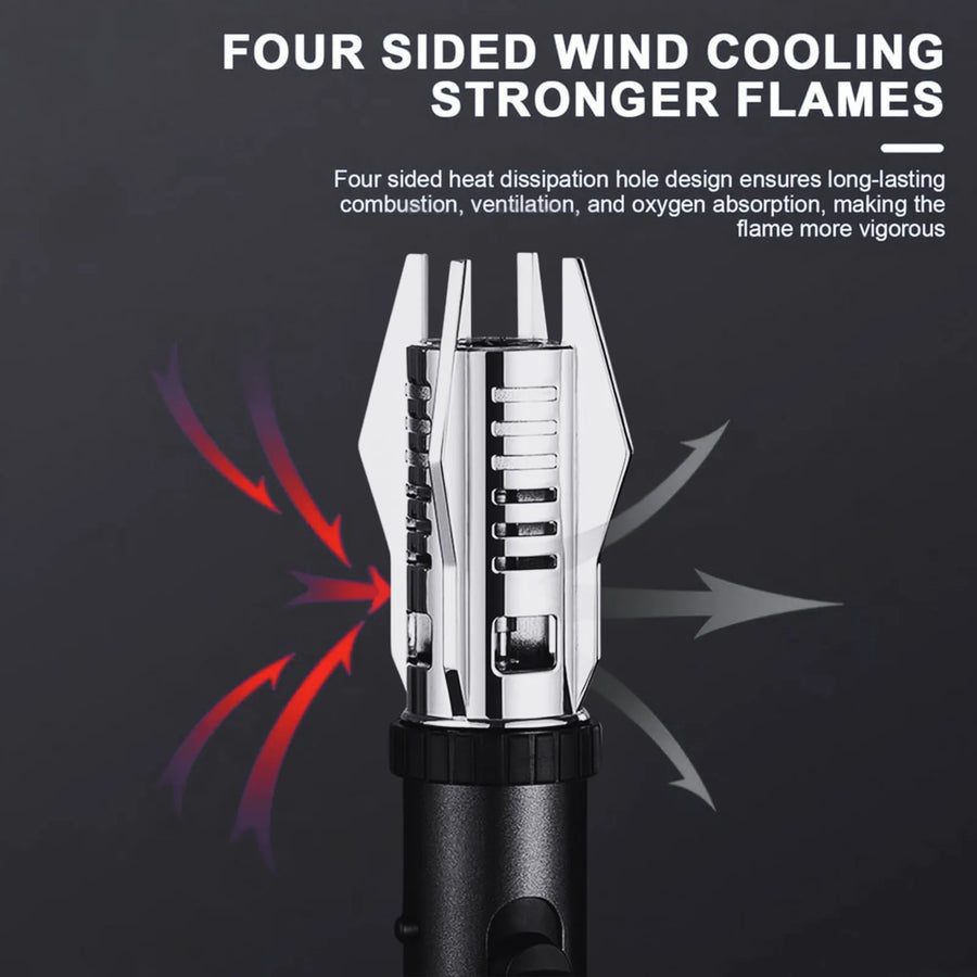 Adjustable Jet Flame Torch Lighter, Windproof