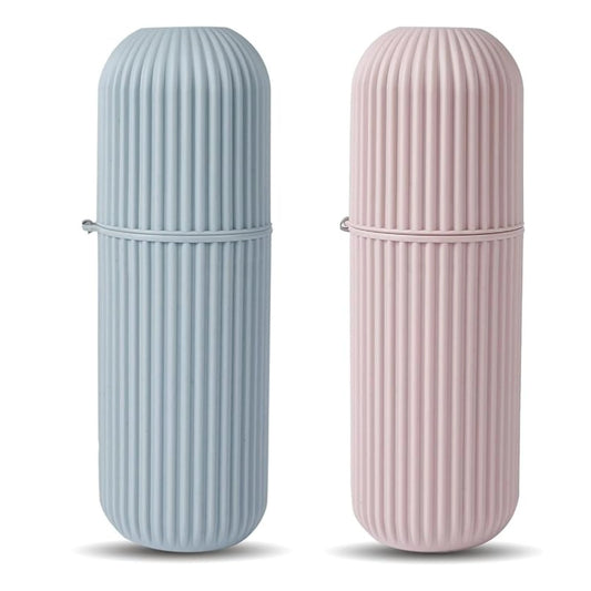 Portable Capsule Toothbrush and Toothpaste Holder