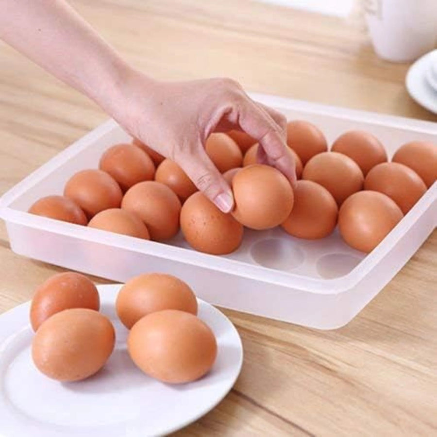 24 Egg Storage Box Stackable Fridge Container