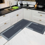 4-Layer Anti-Slip Kitchen Floor Mat Set (2 Pieces)