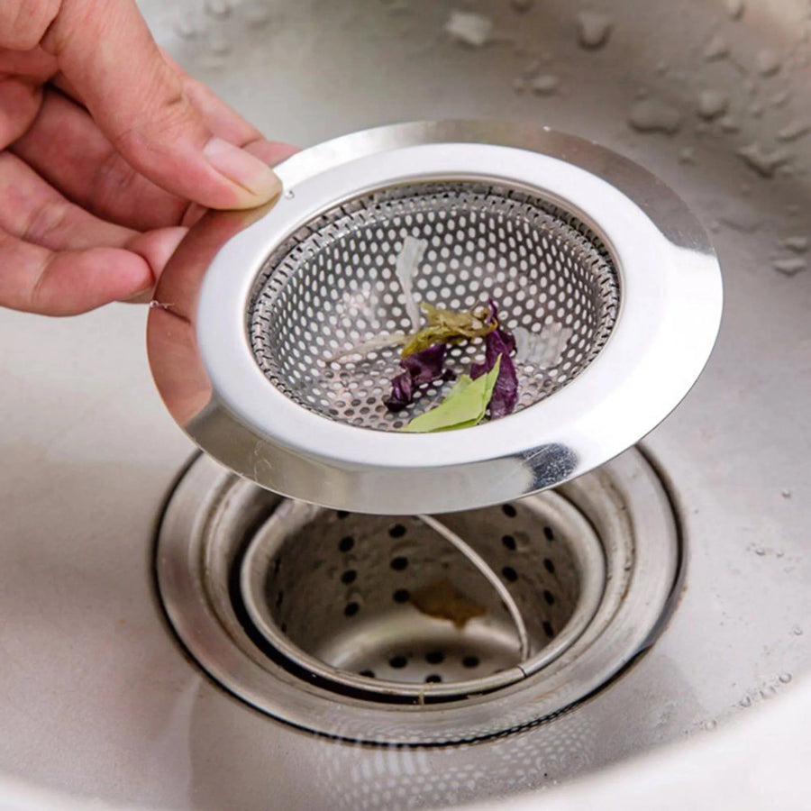 Stainless Steel Kitchen Sink Strainer Plug with Fine Mesh Anti Clog Design