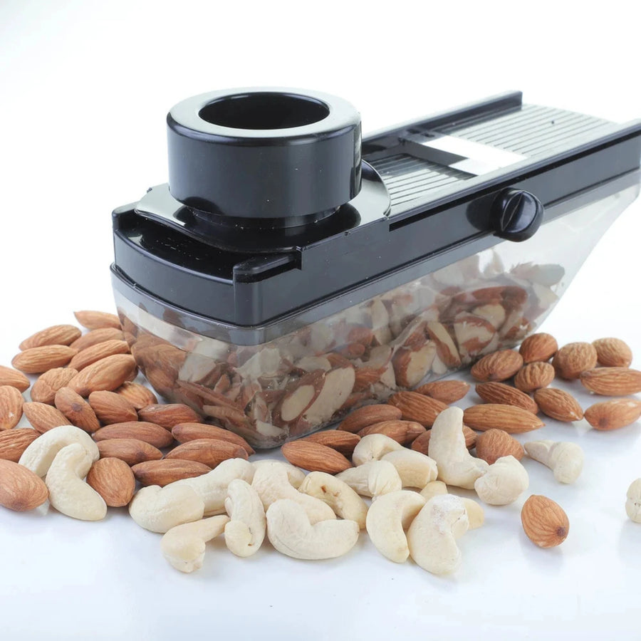 Vegetable Slicer Cutter with Storage Container Stainless Steel Blade