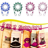Cloth Drying Rope with 12 Clips, Stretchable Design
