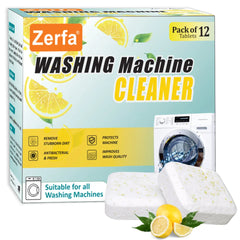 Lemon Scented Washing Machine Cleaner Descaling Tablets