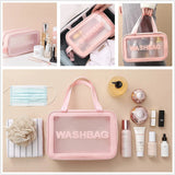Clear Cosmetic Organizer Bags (Set of 3)