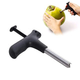Stainless Steel Coconut Opener with Cleaning Stick
