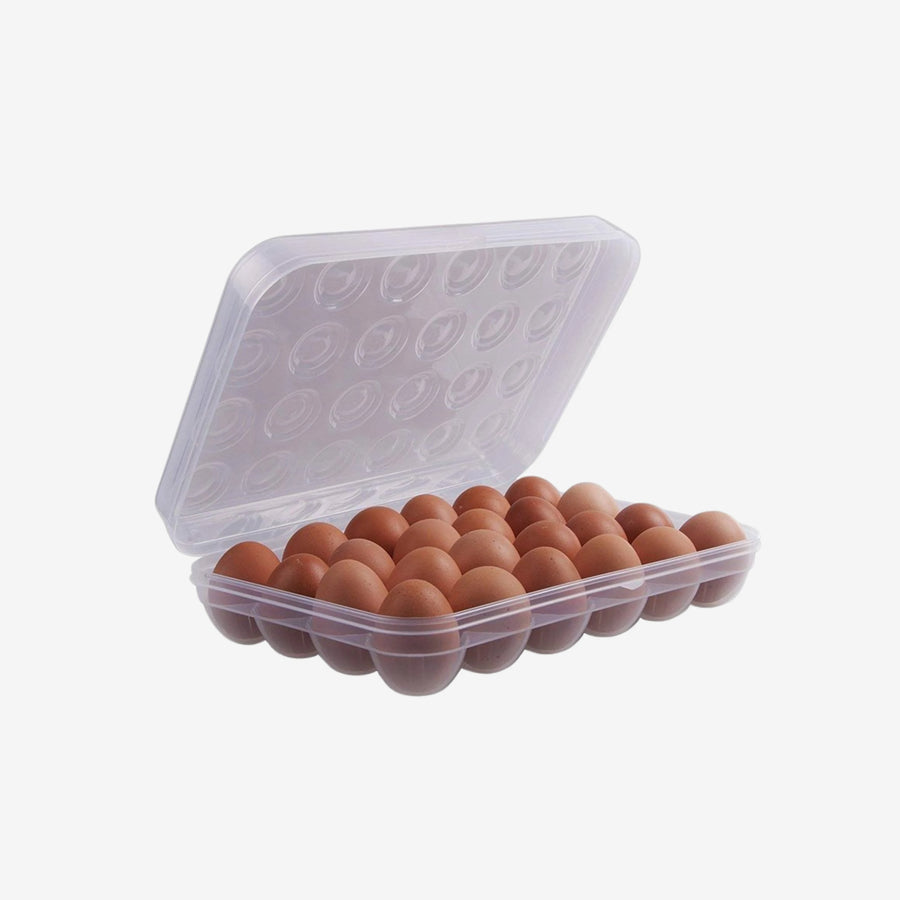 24 Egg Storage Box Stackable Fridge Container
