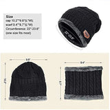 Winter Woolen Cap and Scarf Set for Men and Women