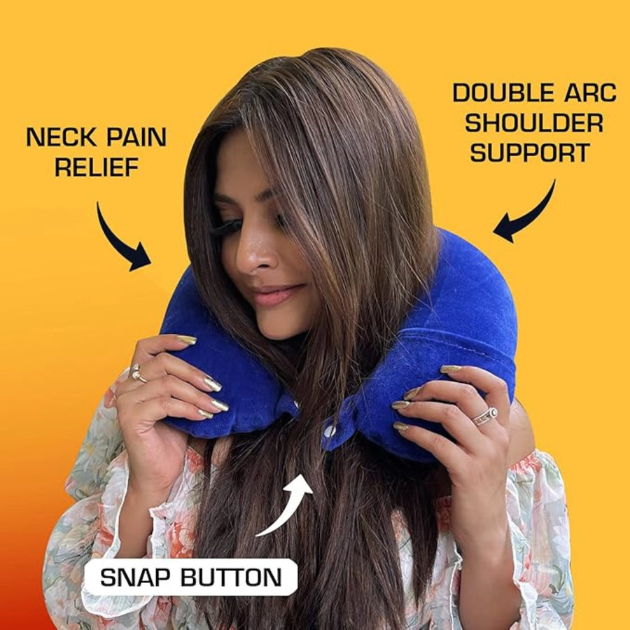 Ergonomic Memory Foam Travel Neck Support Pillow