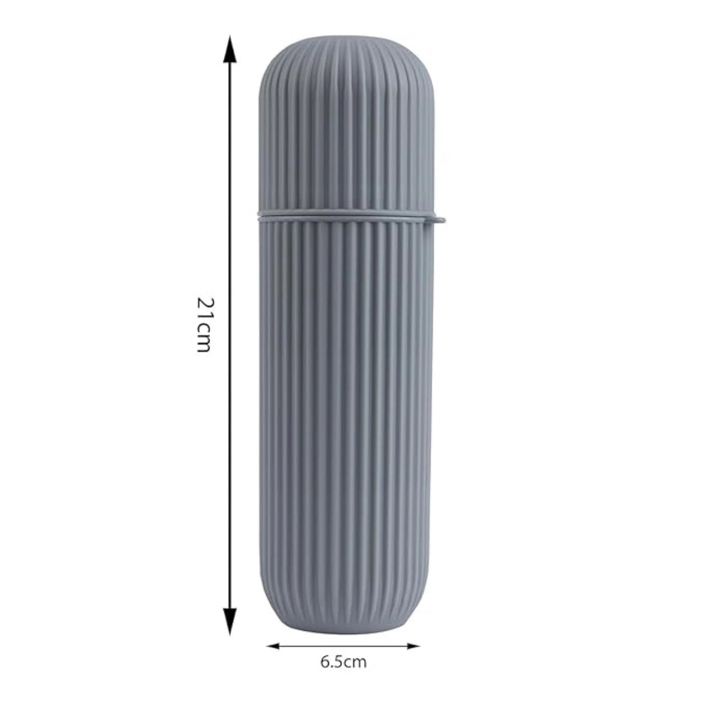 Portable Capsule Toothbrush and Toothpaste Holder