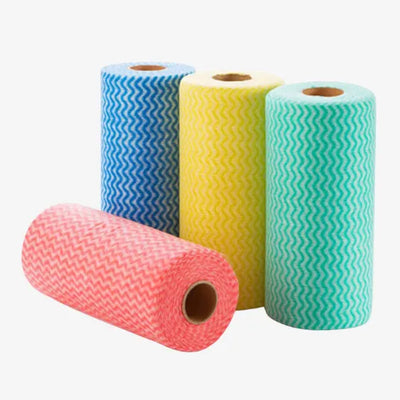 Kitchen Towel Rolls, Reusable Multipurpose Cleaning Wipes (Pack of 2)