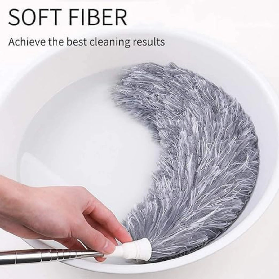 Extendable Microfiber Feather Duster with Telescopic Pole