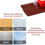 Silicone Door Sealing Strip | Strong Adhesive Weather Seal Brown
