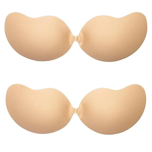 Seamless Invisible Push Up Bra (Beige)