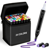 Colorful Art Markers Sketch Pens (24 Pcs)