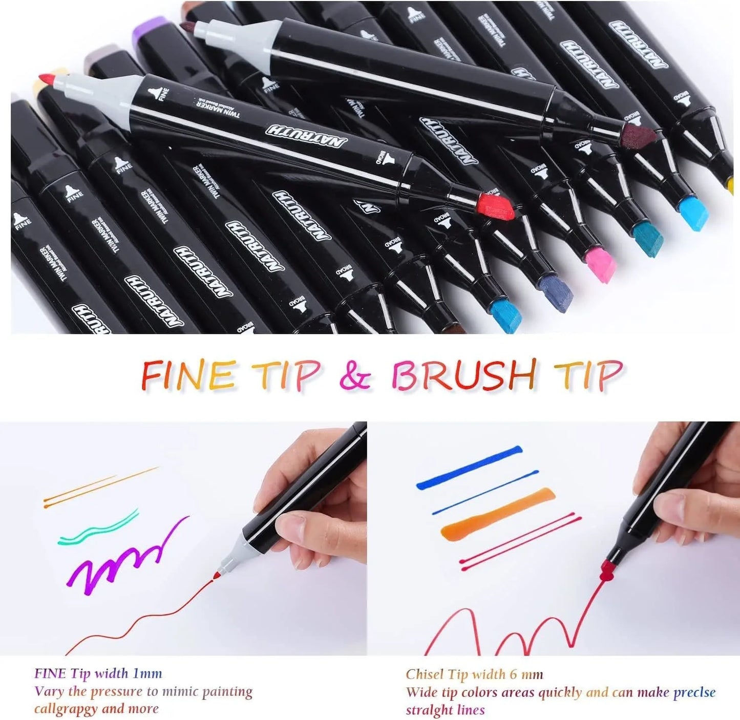 Colorful Art Markers Sketch Pens (24 Pcs)