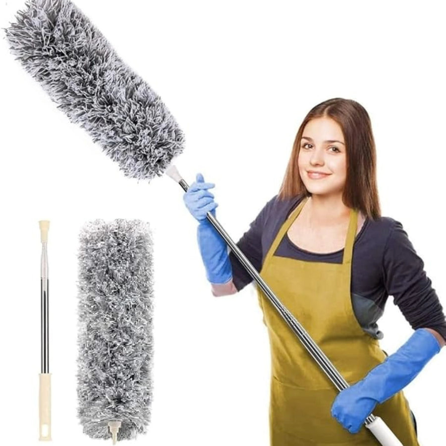 Extendable Microfiber Feather Duster with Telescopic Pole