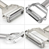 2-in-1 Stainless Steel Vegetable Peeler with Julienne Blade