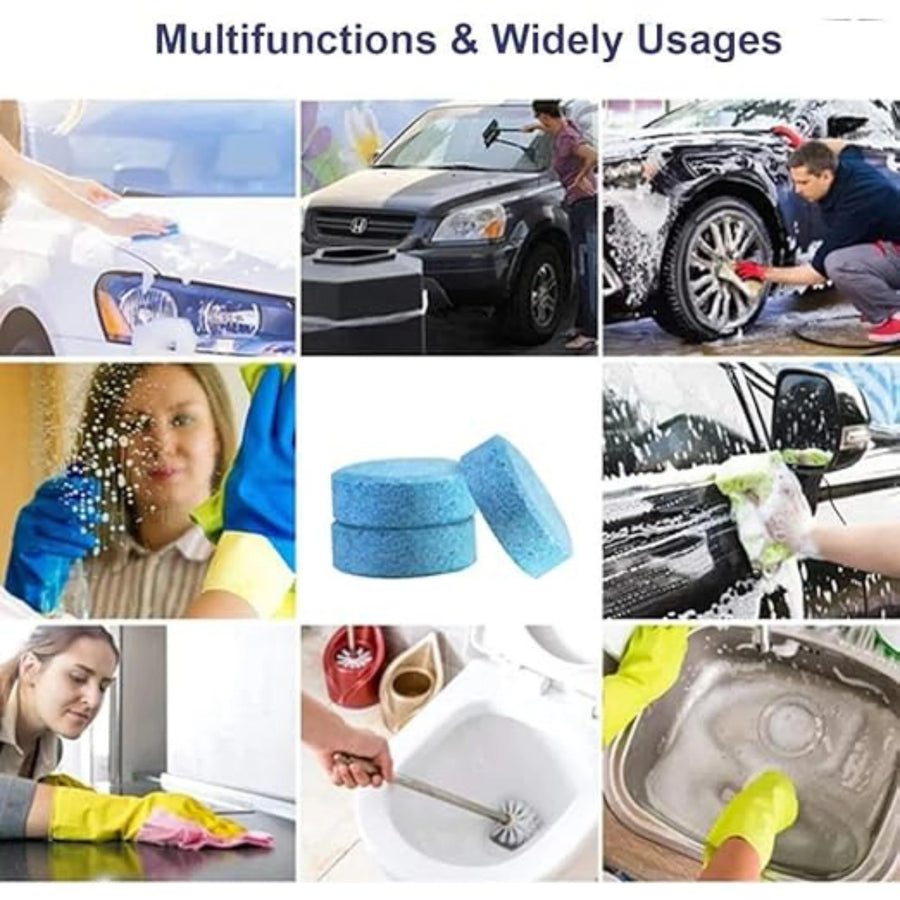 Car Windshield Cleaning Tablets (Pack of 10 Tablets)