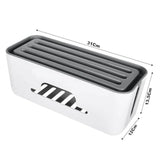Cable Management Box for Power Strips and Cords