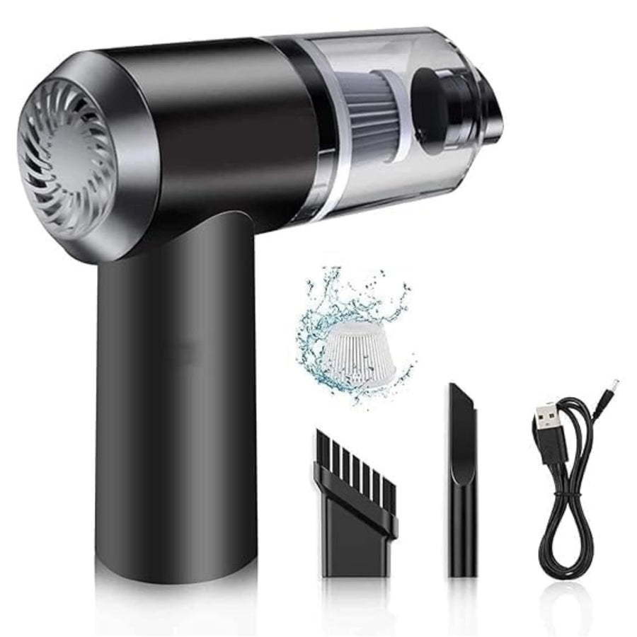 3-in-1 Car Vacuum Cleaner with Blower and Suction