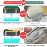2-in-1 Soap Dispenser with Sponge Holder