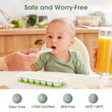 Silicone Square Pop-Up Ice Cube Tray, Stackable BPA-Free Design