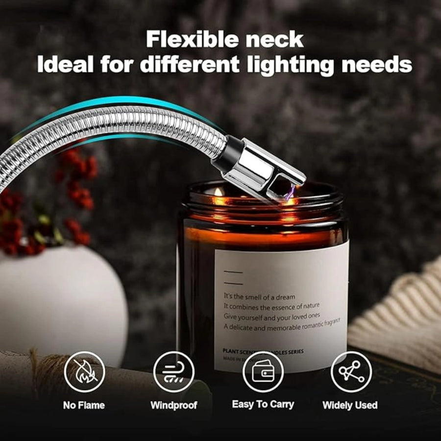 USB Rechargeable Electric Arc Lighter with 360° Flexible Neck