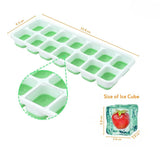 Silicone Square Pop-Up Ice Cube Tray, Stackable BPA-Free Design