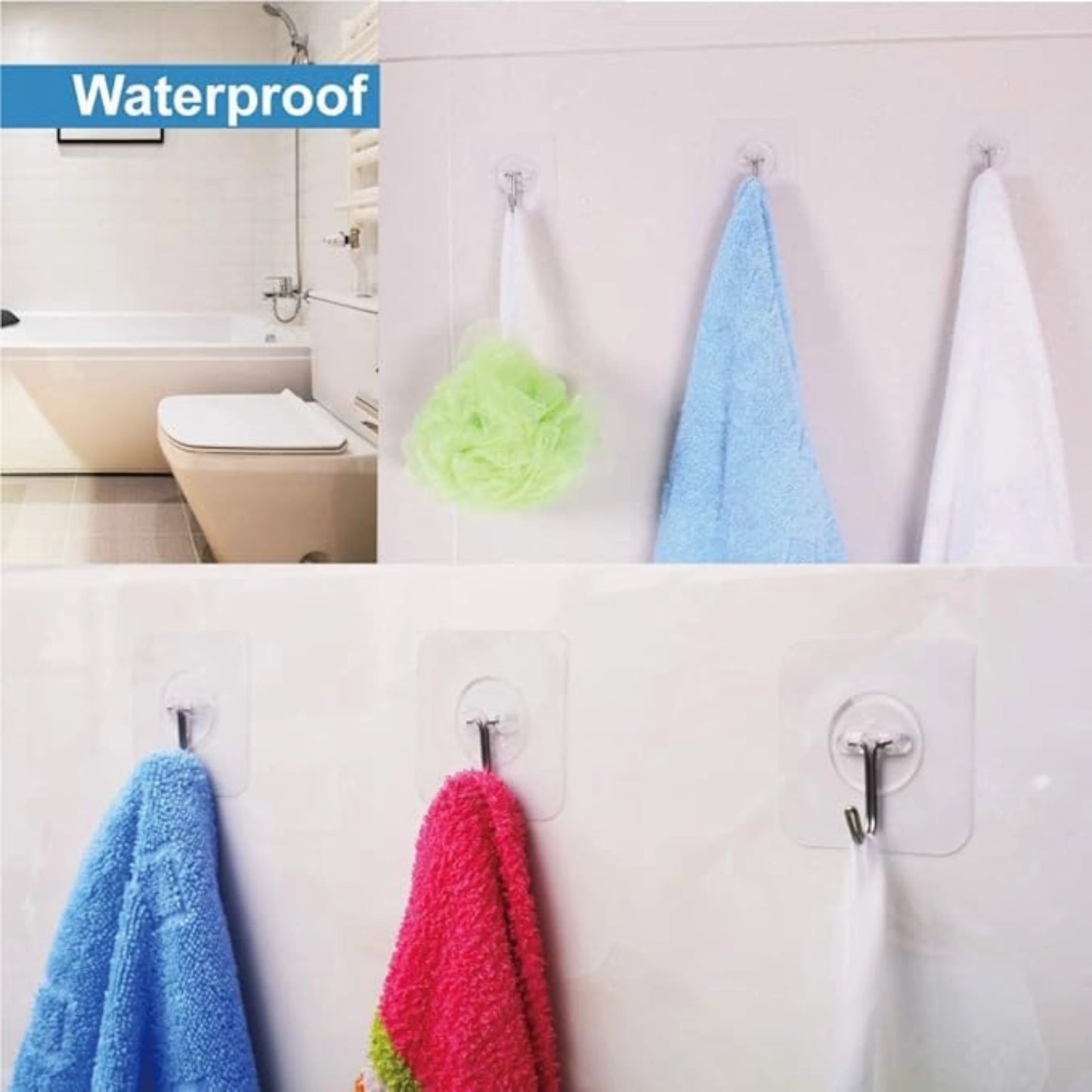 Pack of 10 Round Wall Hooks