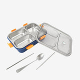 3-Compartment Stainless Steel Lunch Box